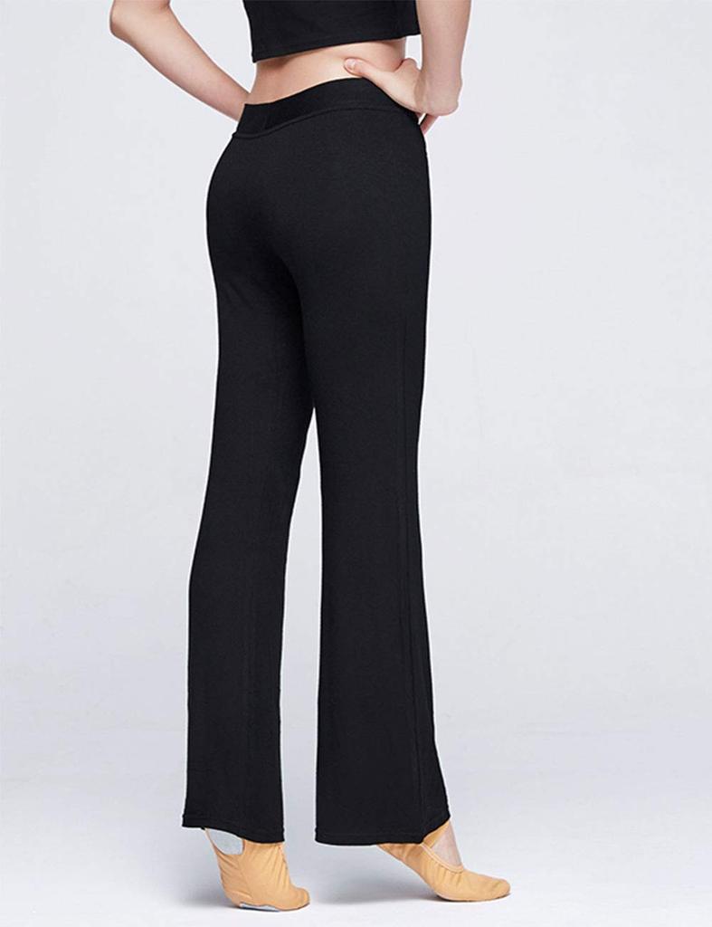 Daydance Adult Ballet Flared Size Fits Height Waist Pants, Sportswear, Comfortable, Black, S, 155-160cm, 51-61cm