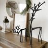 Xmas Black Reindeer Christmas Decoration European-Style Black Deer Sculpture Modern Decorative Reindeer Statues Table Ornament
