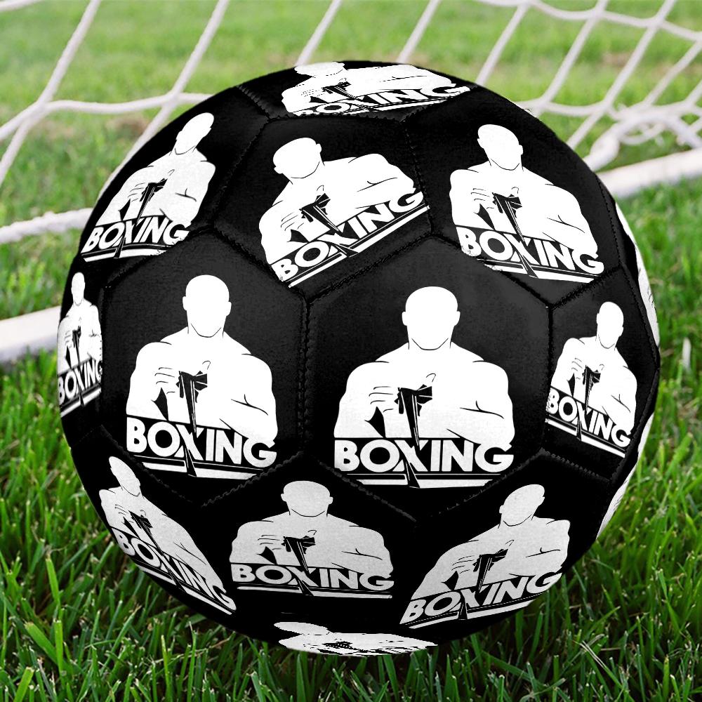 boxing Theme Size 5 Soccer Ball, Suitable for Both Indoor and Outdoor Matches, a Gift Suitable for Everyone.