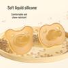 Super Soft Silicone Baby Pacifier: Dual-Use for Newborn Sleep, Anti-Flatulence, Day & Night Comfort (0-24 Months)