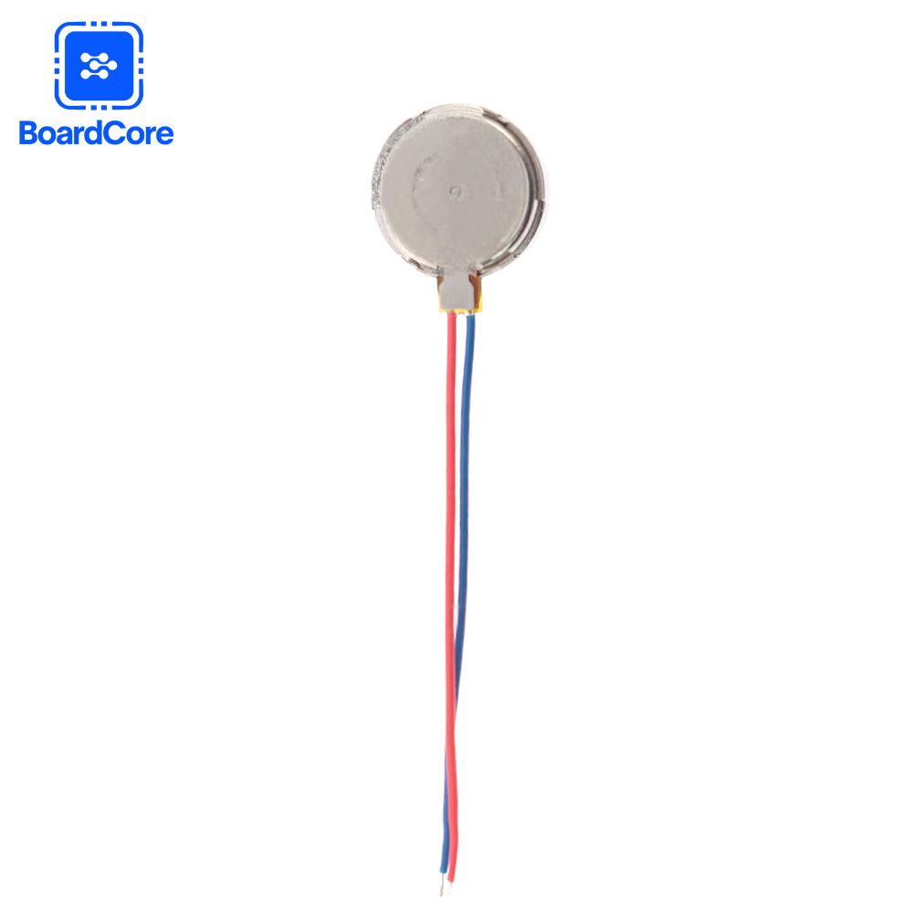 5 Stück Mikro-Vibrationsmotor 3V 12000 U/min Flacher Münzknopf-Typ DC-Vibrationsmotor 1027 1030 für Mobiltelefon Pager Tablet