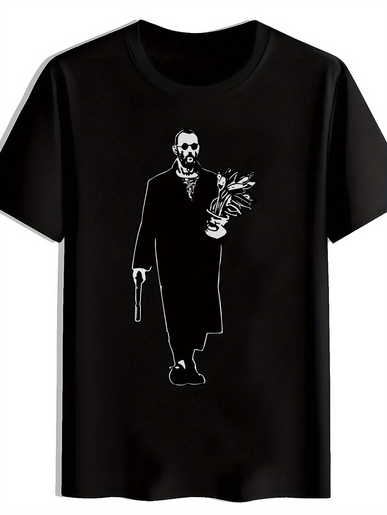 Graphic T-shirt with The Exorcist Movie Design - Casual Crew Neck XXXXL