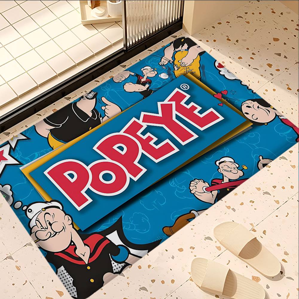 Animation P-Popeye T-The S-Sailor Kitchen Mat Kids Room Bedroom Decoration Balcony Anti-Slip Doormat Living Room Alfombra
