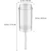 Garneck 30 Pcs Cake Cone Round Cake Pop Shooter Round Shape Cake Pusher Clear Cake Pop Shooter Push Cake Tubes Stickers Cake Push Pops Containers