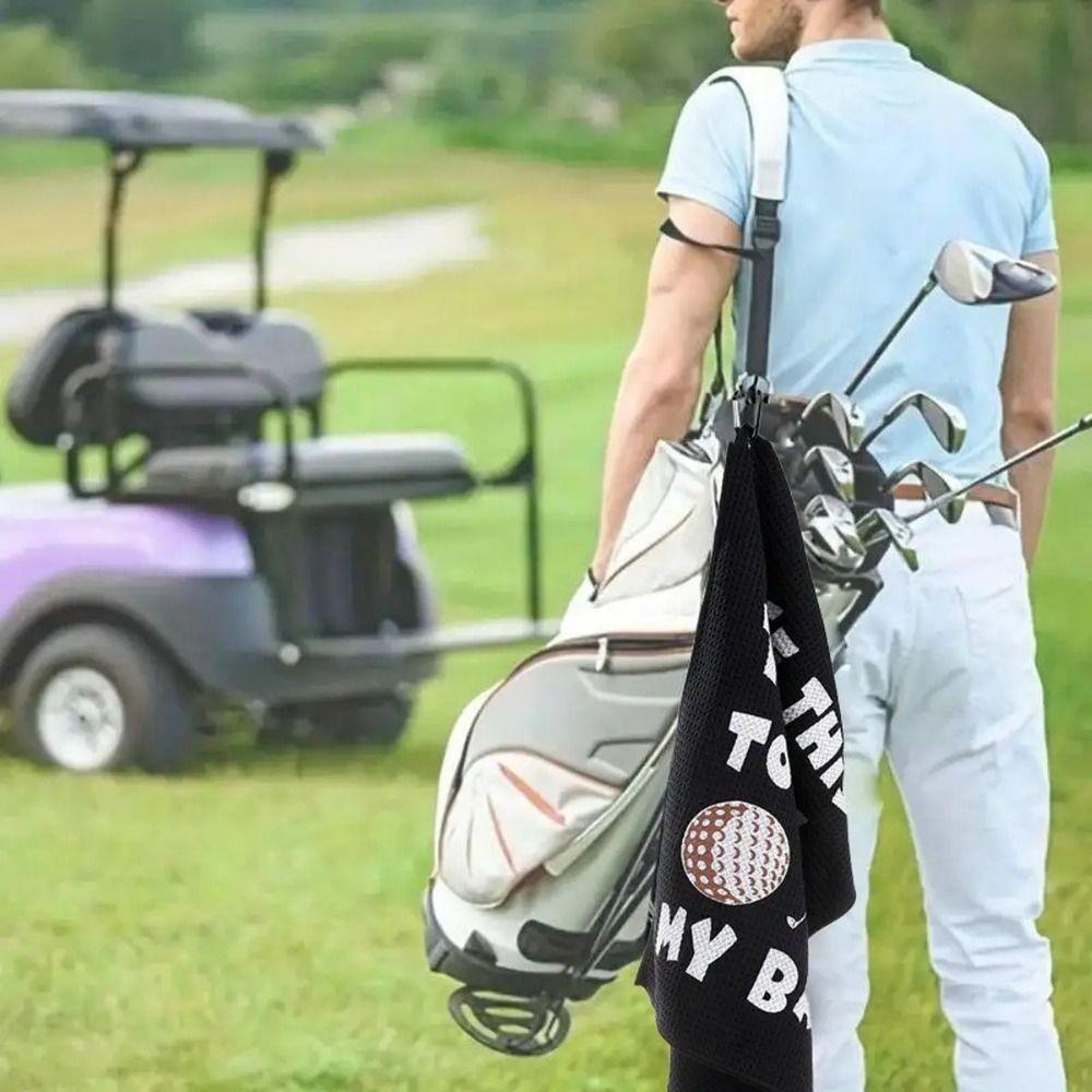 Color Printed Golf Towel Training Aids Golf Cleaning Tools Dry Towels Golfer  Sports Equipment