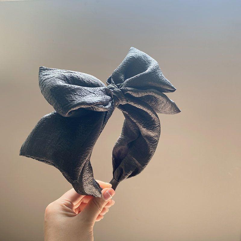 

Fashion Big Bow Headband Big Bow Knot Hairband Women Girls Sweet Headwear Elegant Solid Summer Turban Wide Side Hair Accessories