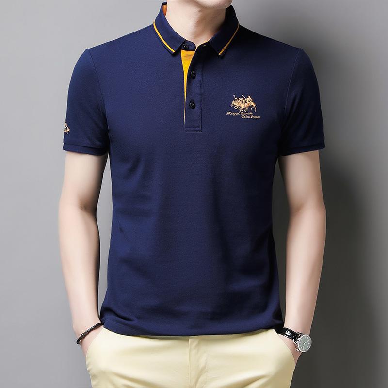 

Men s Solid Colour Plus Size Spring Summer Thin Simple Short Sleeve Lapel Men s Casual Sports Tops 3XL