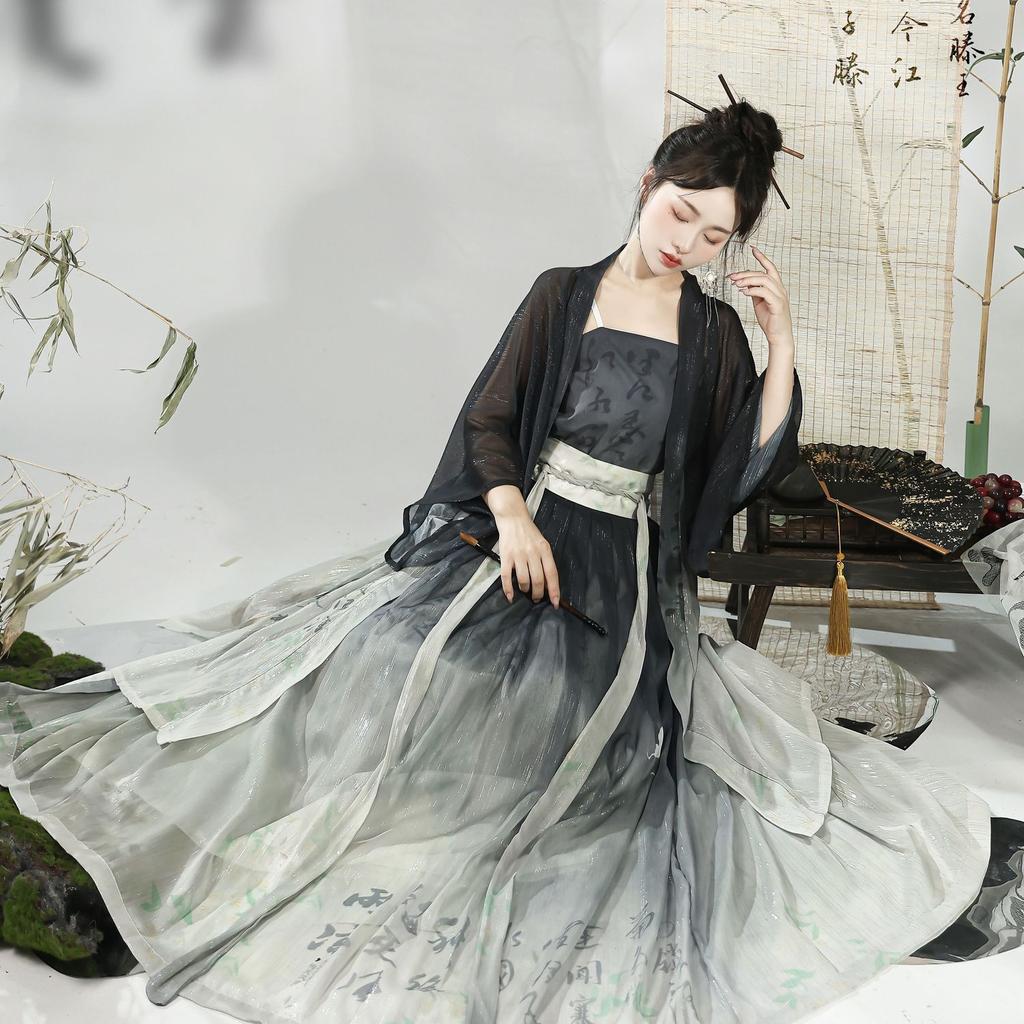Chinese Song Dynasty Style Hanfu Women's Daily Suit Han Element Women's Clothing