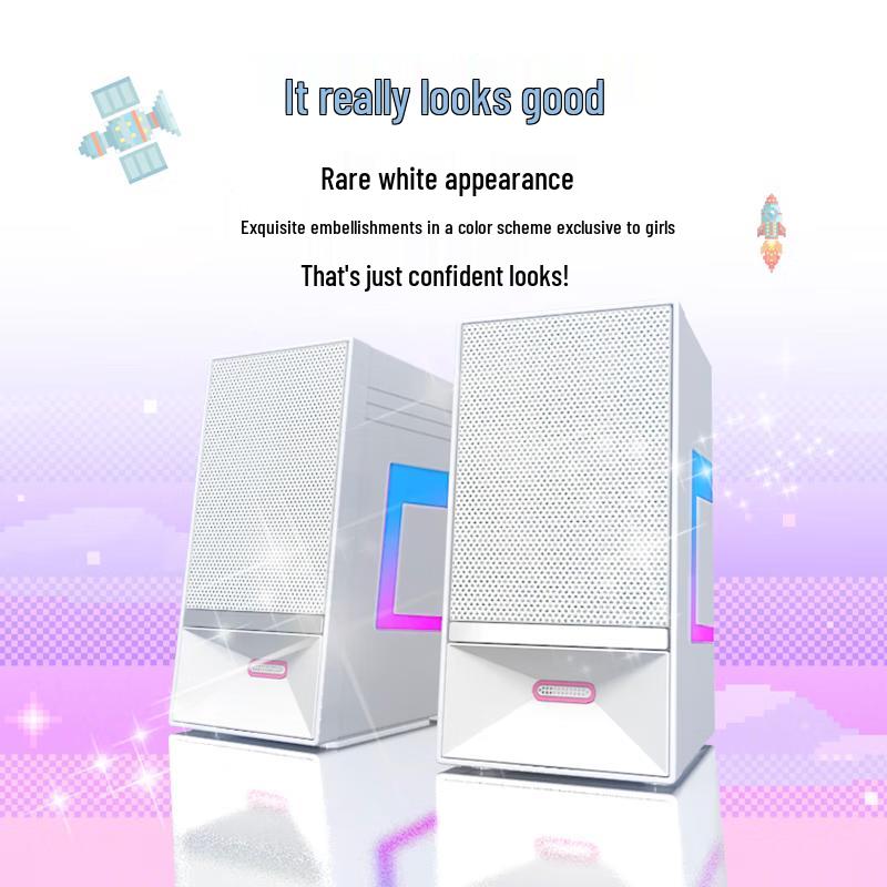 Newmine V4 Bluetooth 5.3 RGB Gaming Computer Speakers