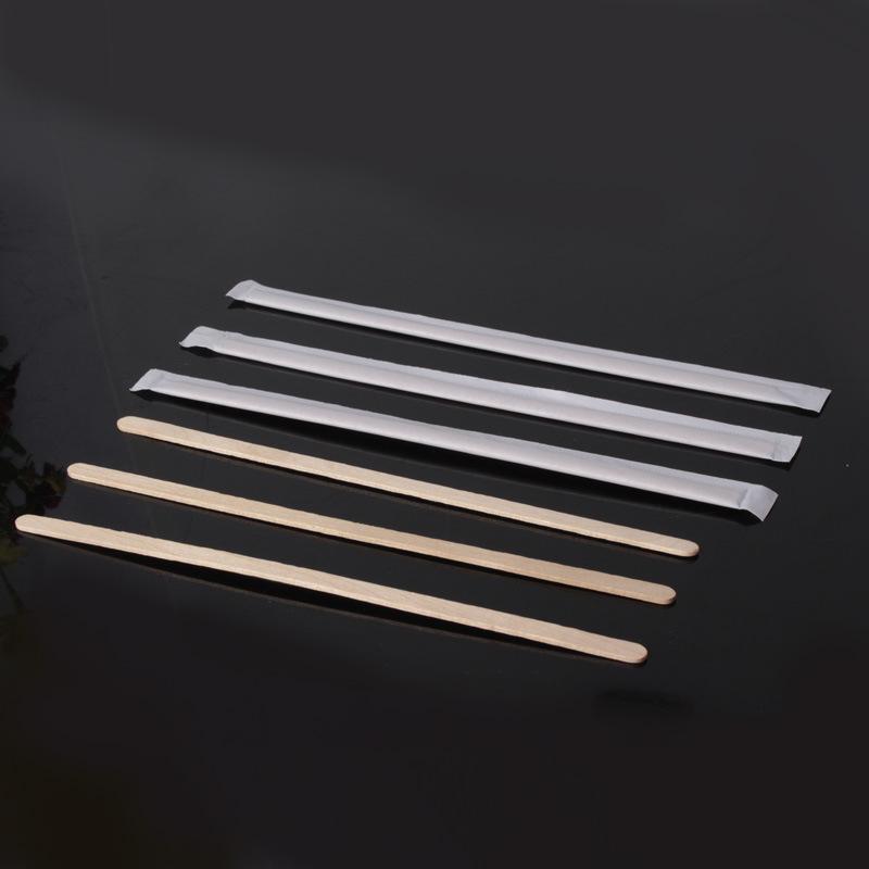100pcs Single Packaged Coffee Wood Coffee Stirrer Disposable Wood Stirring Rod 14cm/19cm Coffee Stick Tea Stick