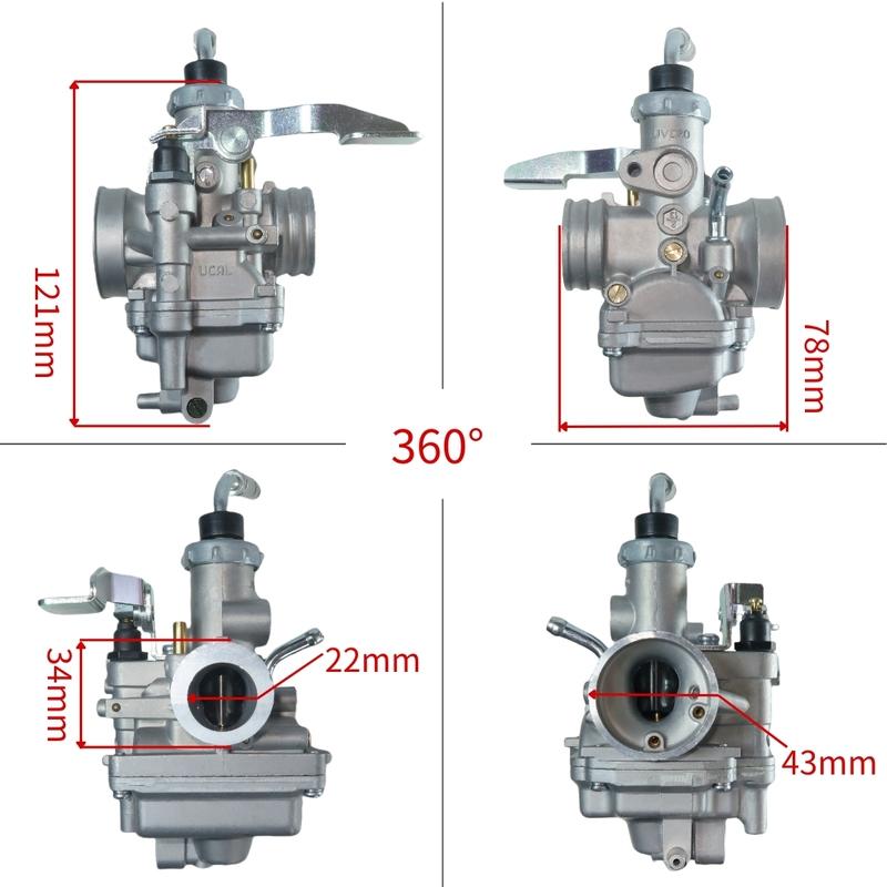 Motorcycle Carburetor For Bajaj Discover 125 BS4 2005-2012 Curved Beach Bike Curved Beam Car Modification Vehicle