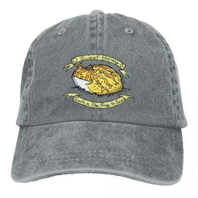 Horned Frogs Baseball Cap Accessories Retro Distressed Denim  Hat Unisex Style Outdoor Summer Caps Hat