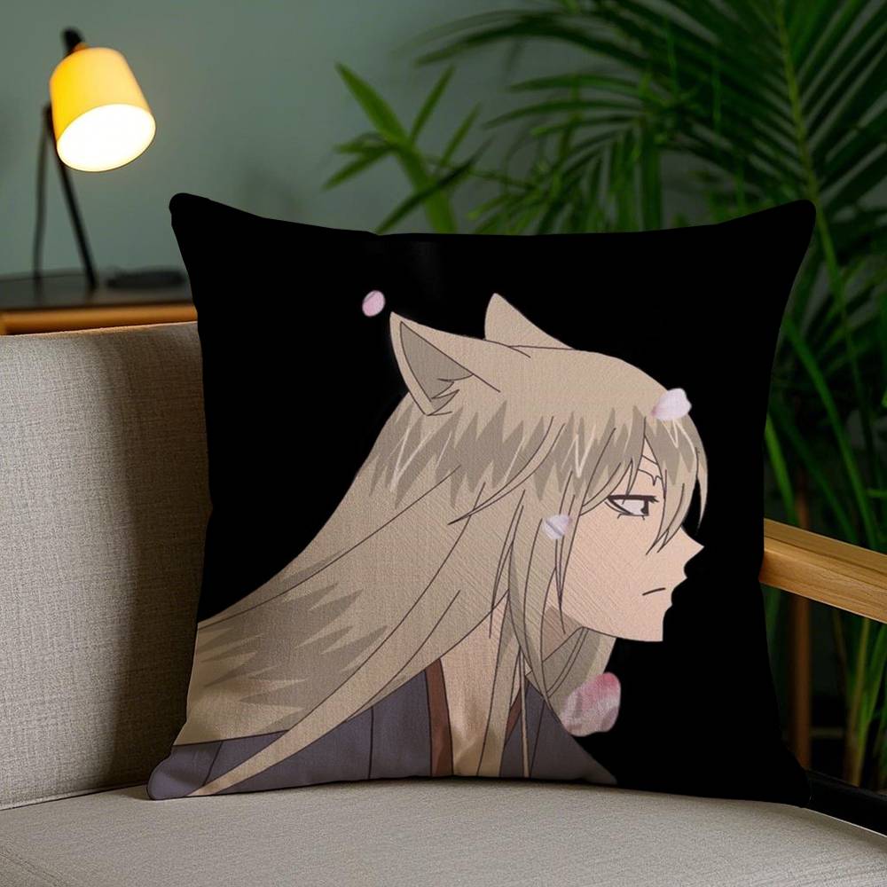 K-Kamisama Hajimemashitas Pillow Case Office Sofa Dorm Chair Back Short Plush Double-Sided Printing Home Cushion Cover