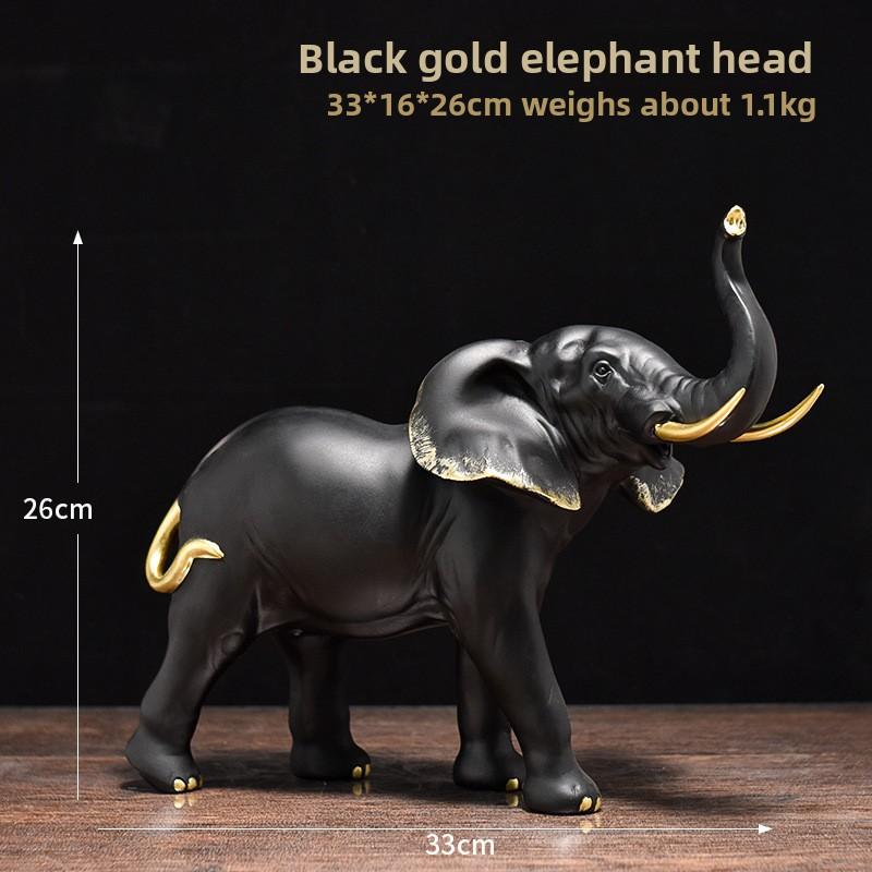 Simulation Elefant Harz Handwerkskunst Ornament Haus Schreibtisch Wohnzimmer Couchtisch Weinschrank Statue Dekoration