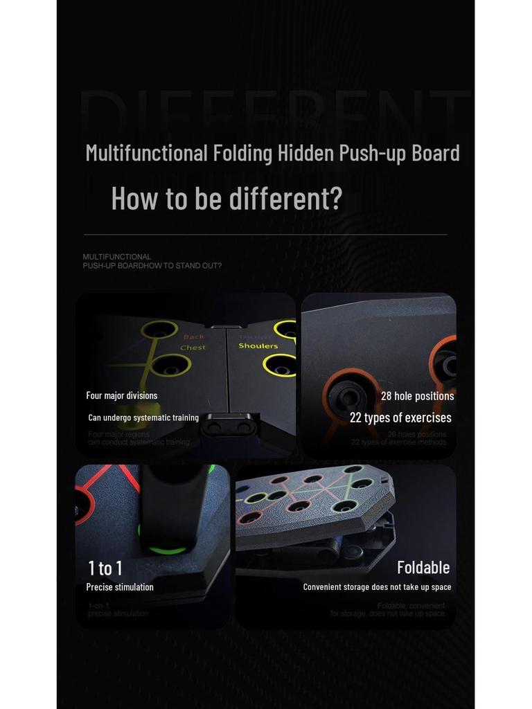 Portable Multifunctional Foldable Push-Up Board Stand for Cross-Border Use