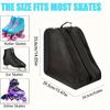 3-Layer Hockey & Ice Skate Bag, Large Capacity with Heavy-Duty Shoe Storage, Adjustable Shoulder Strap & Logo Window