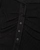 MOAA Ribbon Gather Rib Top (Black)