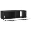 Wall Mounted TV Cabinet Black 98 x 41 x 30 cm Engineered Wood