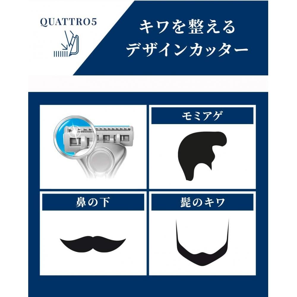 Schick Quattro5 Titanium Club Pack  Holder With Blades + 16 Refills 