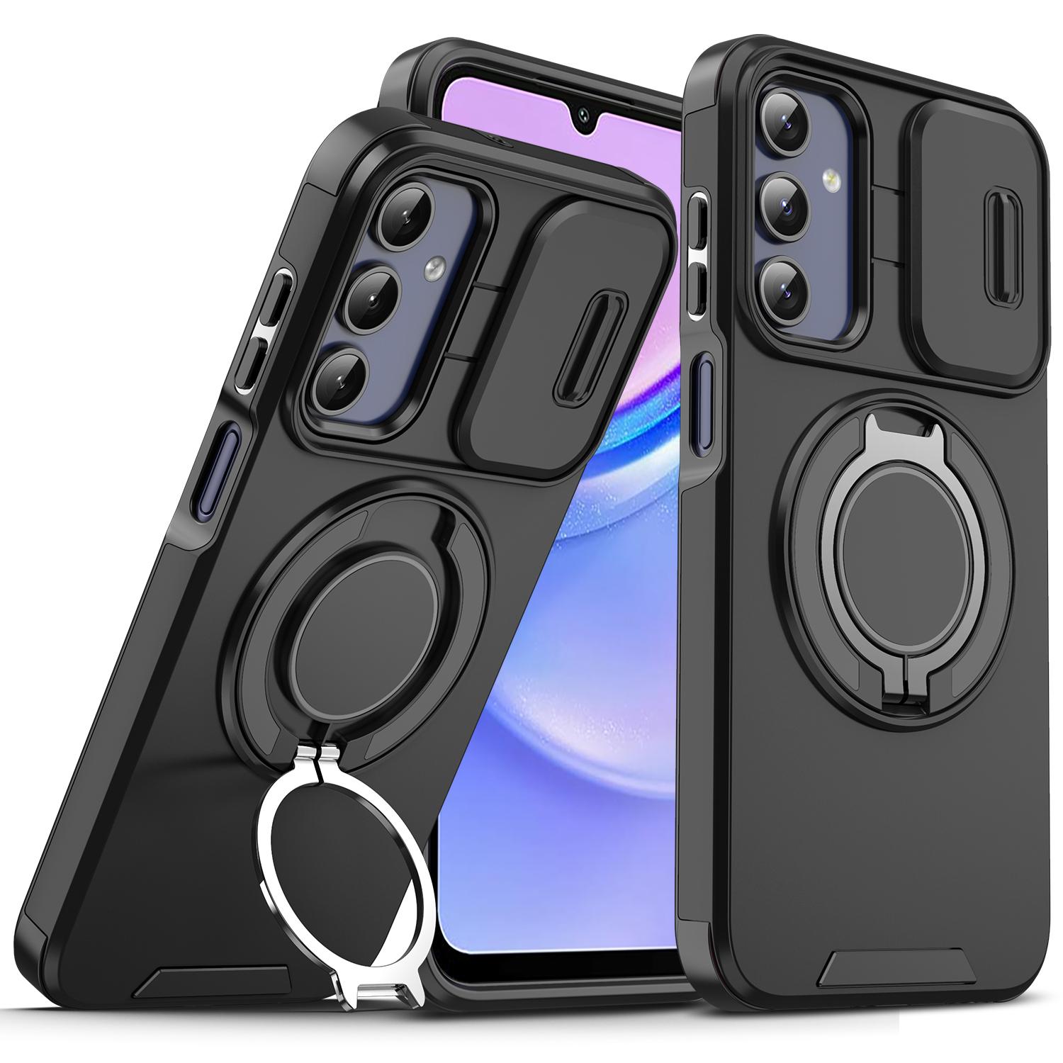 

Чехол-накладка с защитой камеры Slide Camera Protect Armor для Samsung Galaxy S25 FE S24 Ultra S22 S21 S23 Plus A17 A56 A36 A16 A55 A35 A15 Galaxy S24 чёрный