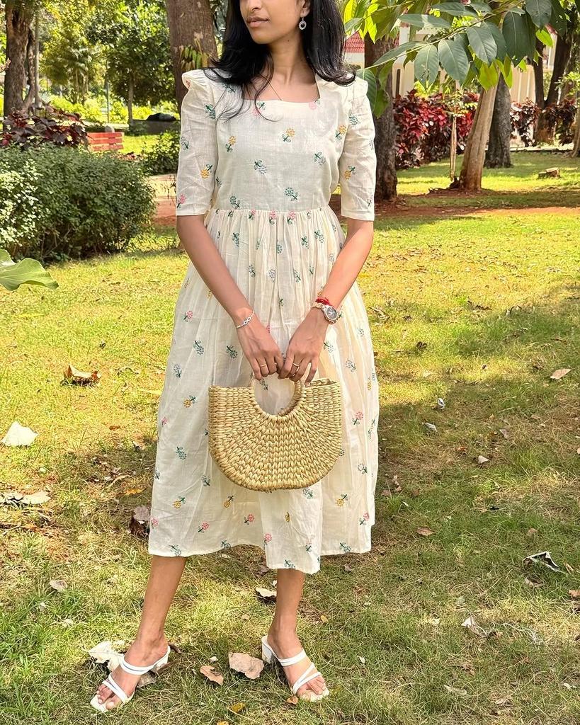 Party Wear Designer Midi Gown Kurti Bollywood Indian Pakistani Top Tunic Kurta Dress