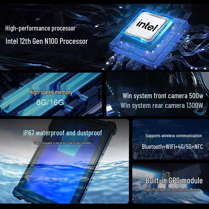 2026 10-inch Windows N100 Rugged Explosion-Proof Tablet with NFC & Fingerprint Scanning