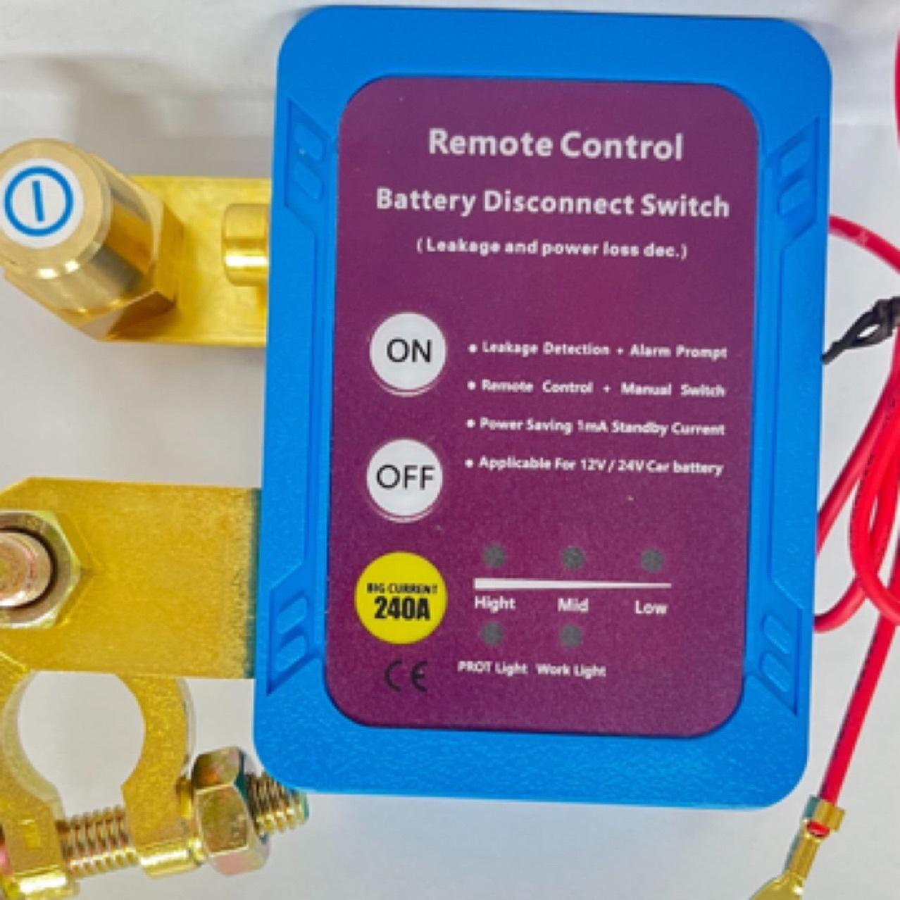 Интеллектуальный медный отключатель автомобильного аккумулятора 12В/24В с дистанционным управлением от утечки Car