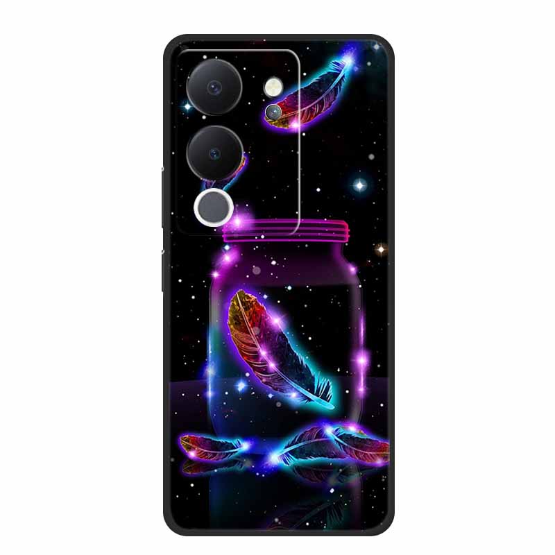 Phone Case For Vivo V30 Lite 5G Back Cover Case Shockproof Black Silicone Soft Funda For Vivo V30 Lite Case V 30 Lite Coque Capa