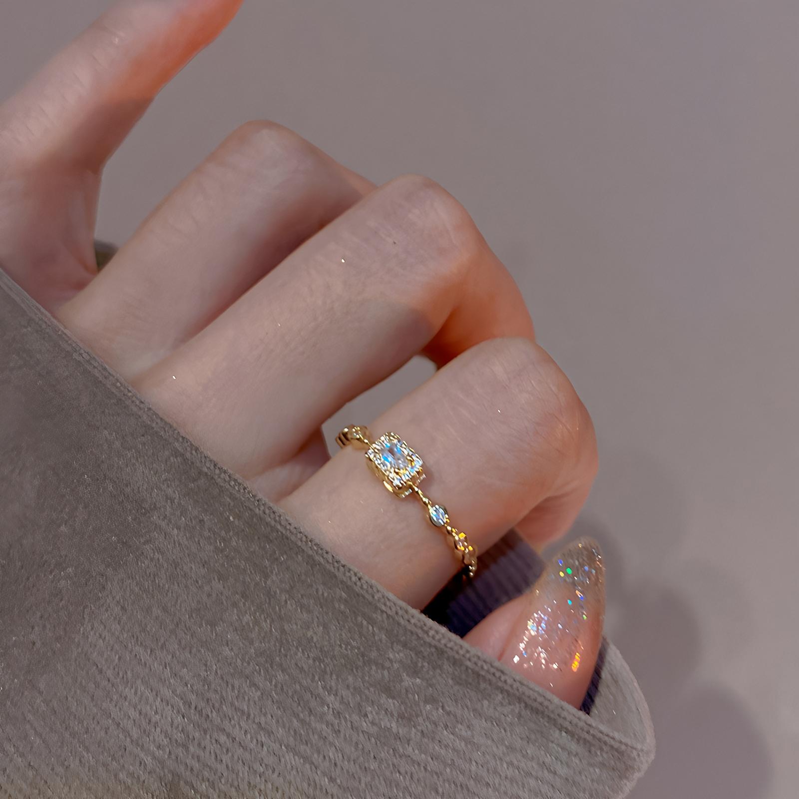 

PANJBJ 925 Sterling Silver Zircon Rings for Women Couple Minimalist Shining Engagement Jewelry Gift Prevent Allergy Wholesale