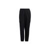 Neo Solid Color Cuffed Loose Sweatpants Women Bottoms Black HE4484