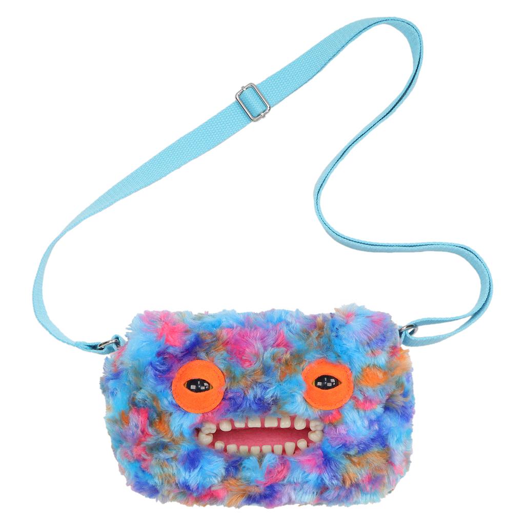Jucării de Pluș Monstru cu Dinți Strâmbi Geantă de Umăr Ciudat cu Ochi Mari McStinkles Pisică Pluș Geantă Crossbody Cadouri