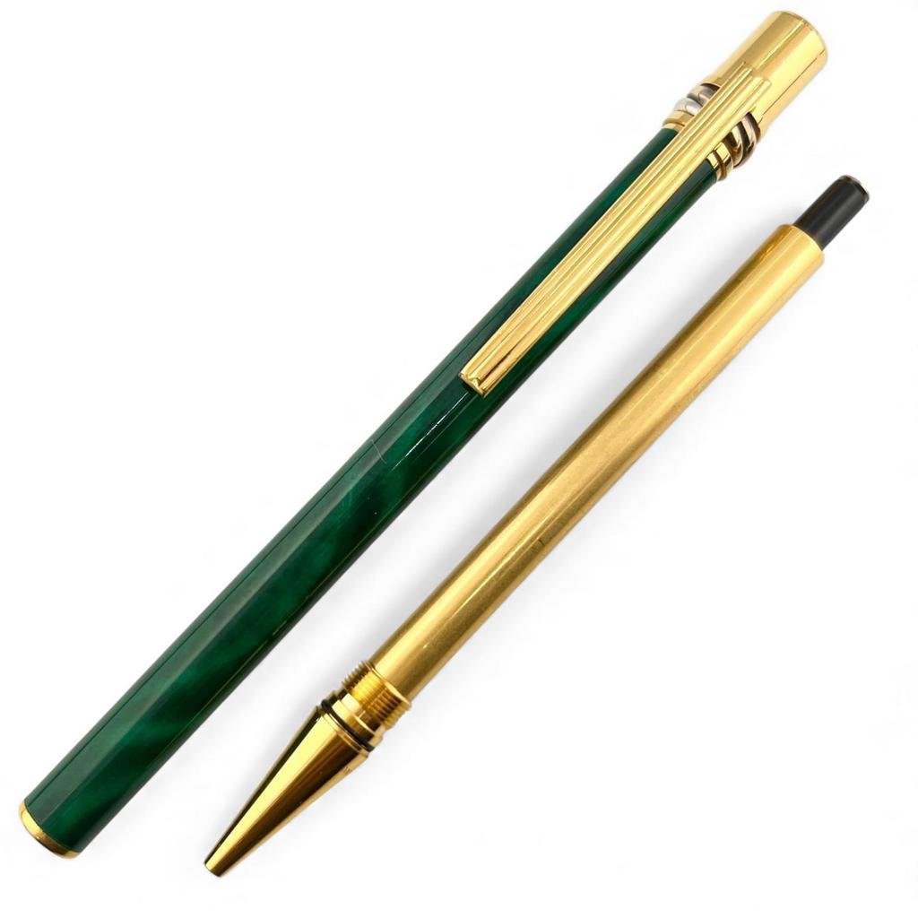 Very Good Cartier Ballpoint pen Trinity 89s Malachite mens Used