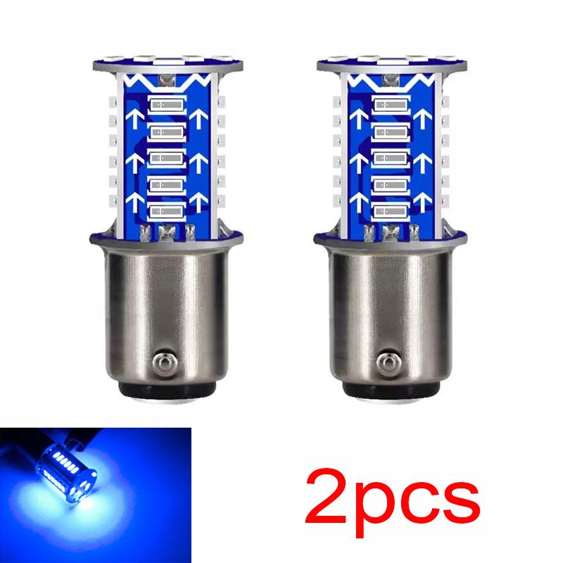 Motorcycle Brake Light LED Bulb Flasher 12V Flashing Turn Indicator Brake Lights Universal Red White Blue Tail Light Lamp Bulb