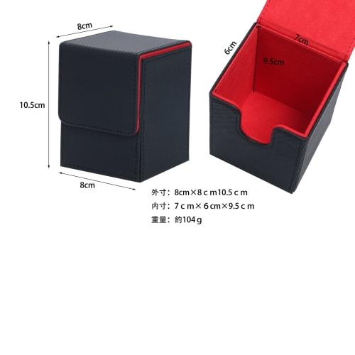 Trading Card Heaven [120 Card Capacity] Sleeve-Compatible Vertical (Type A) Deck Case for Vertical Storage, PU Leather, Magnetic, Card Game (Green)