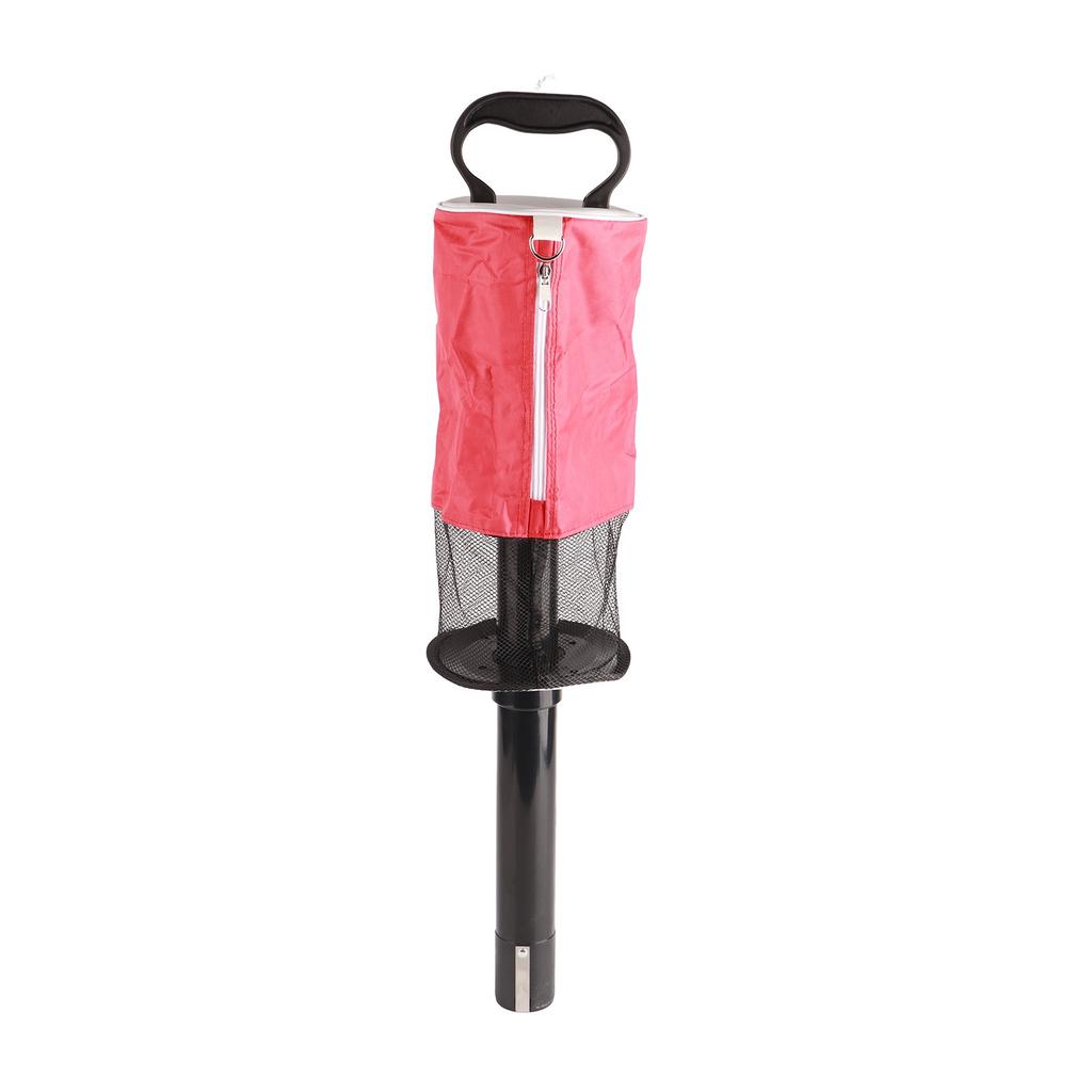 Portable Ball Retriever Shag Bag Ball Pick Up with Removable Tube Practice Collector