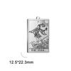 Dawapara Tarot Card Charms for Jewelry Making Astrology Tarot Cards Major Arcana Magic Amulet Stainless Steel Pendants