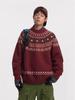 Men's Fair Isle Round Neck Sweater: Autumn/Winter Retro Knit Pullover