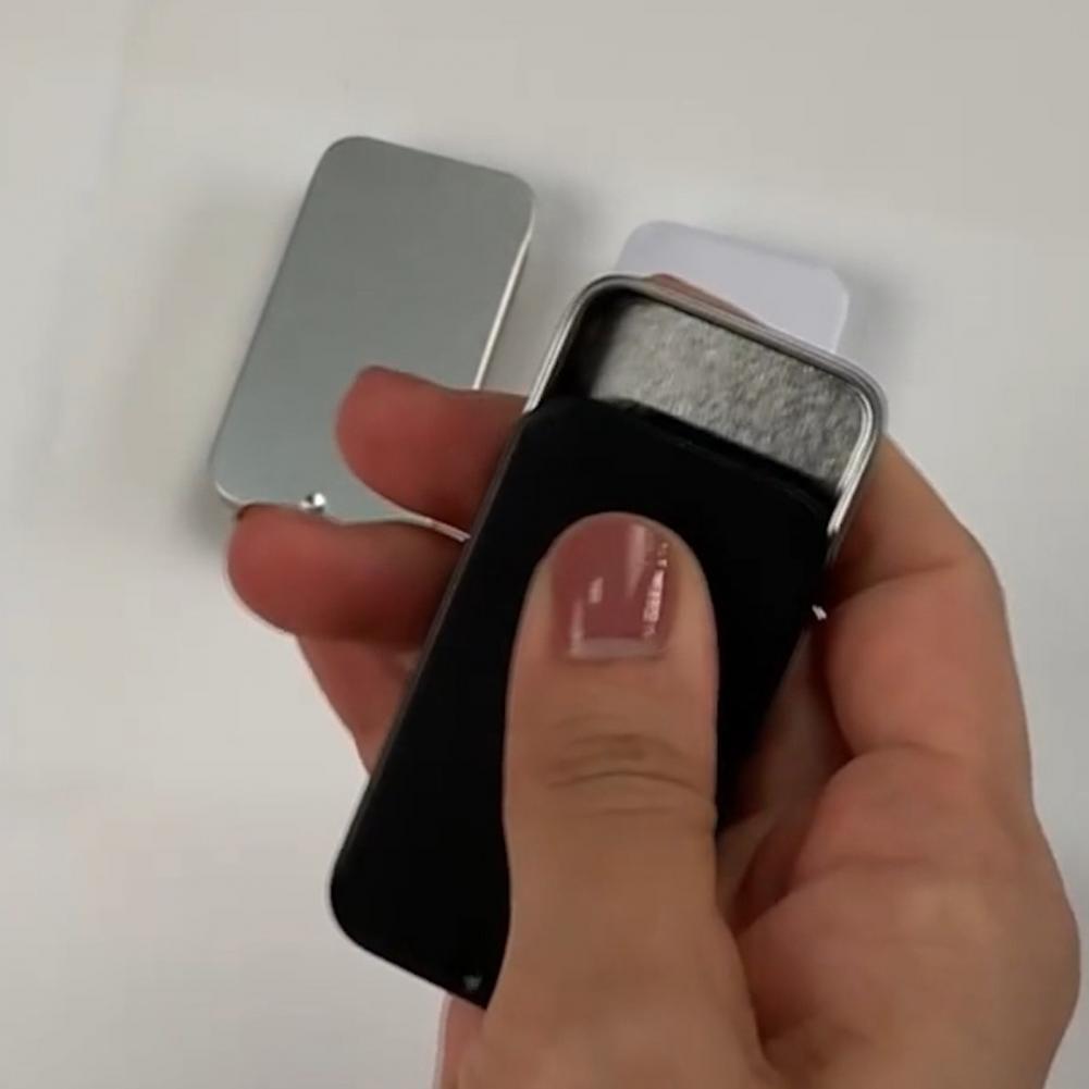 2 Stück Metall Rechteckig Leer Mini Blechdose Rostfrei Aufbewahrungsorganizer Mini Blechdose Weißblech Push Bonbon Pillendosen mit Schiebedeckel