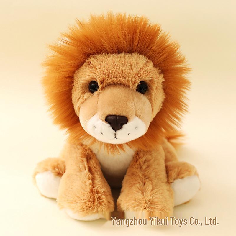 INS Style Wild Animal Plush Toy: Lynx, Lion, Lemur, Owl Doll - Creative Gift