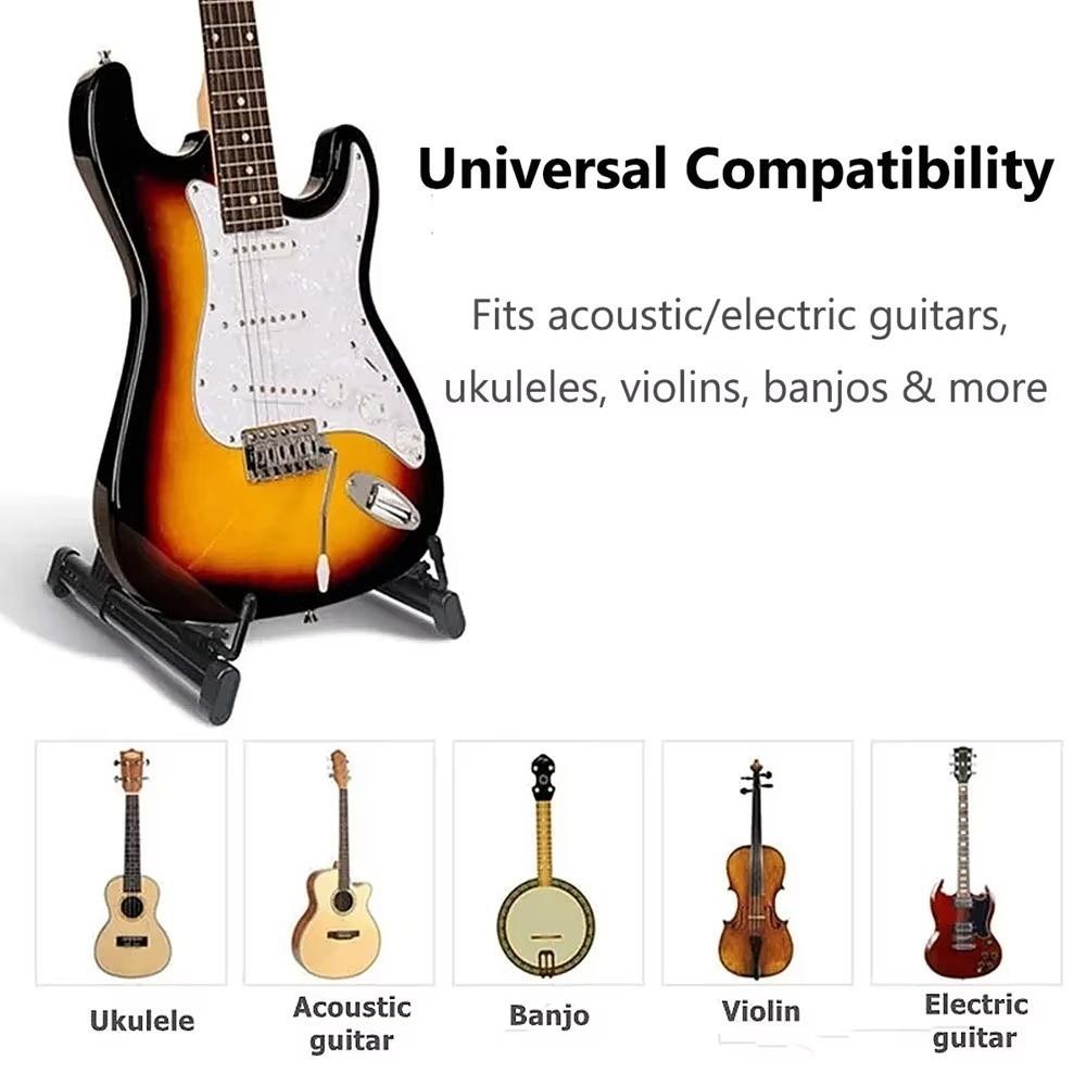 A-Frame Foldable Guitar Stand Adjustable Guitar Support Bracket Guitar Display Holder  Household