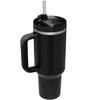 Steel Vacuum Insulated Tumbler Double Wall Vacuum Travel Water Bottle 40oz Insulated Tumbler with Straw Lid and Handle