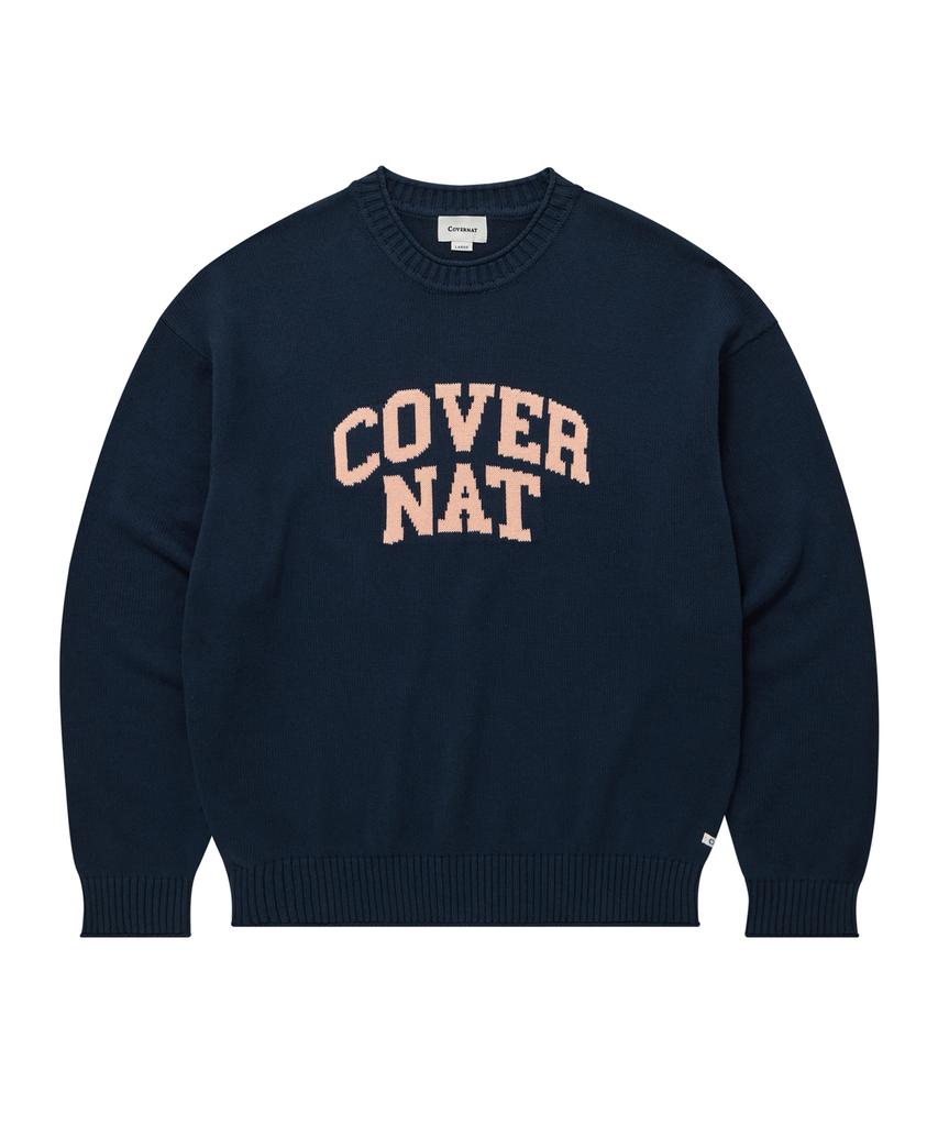 COVERNAT Arch Logo Knit Navy