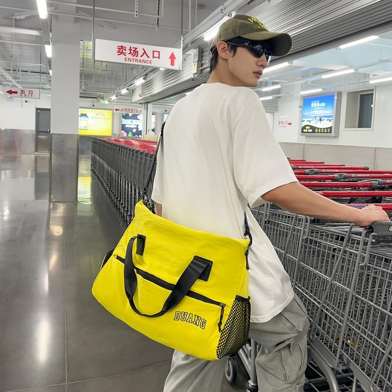 Herren-Kurzstreckenreisetasche mit Trocken-/Nasstrennung, leichte Gepäcktasche, tragbare Fitnesstasche mit großem Fassungsvermögen für Damen mit getrennten Schuhtaschen