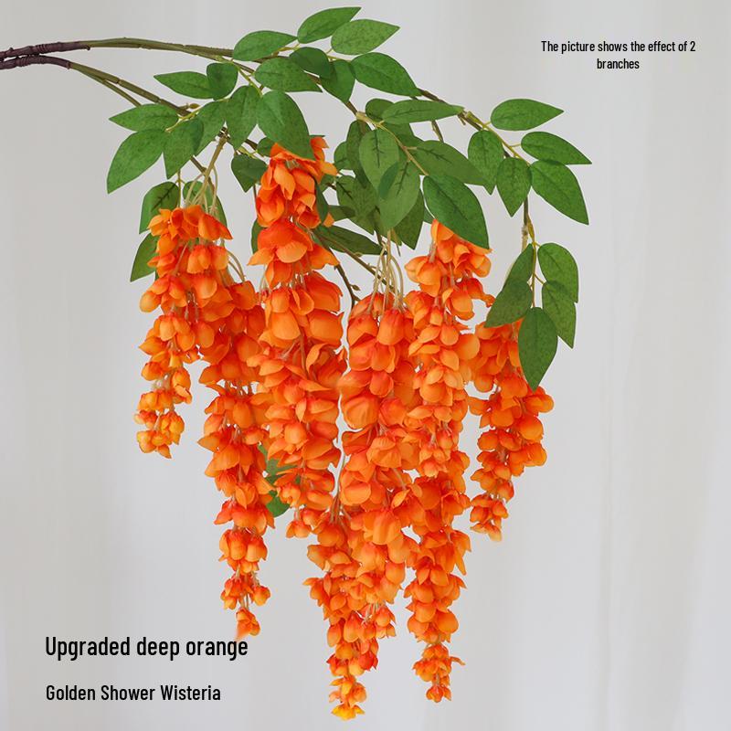 Wisteria Artificial Vine Hanging Flower Decoration for Ceilings and Pipe Covers