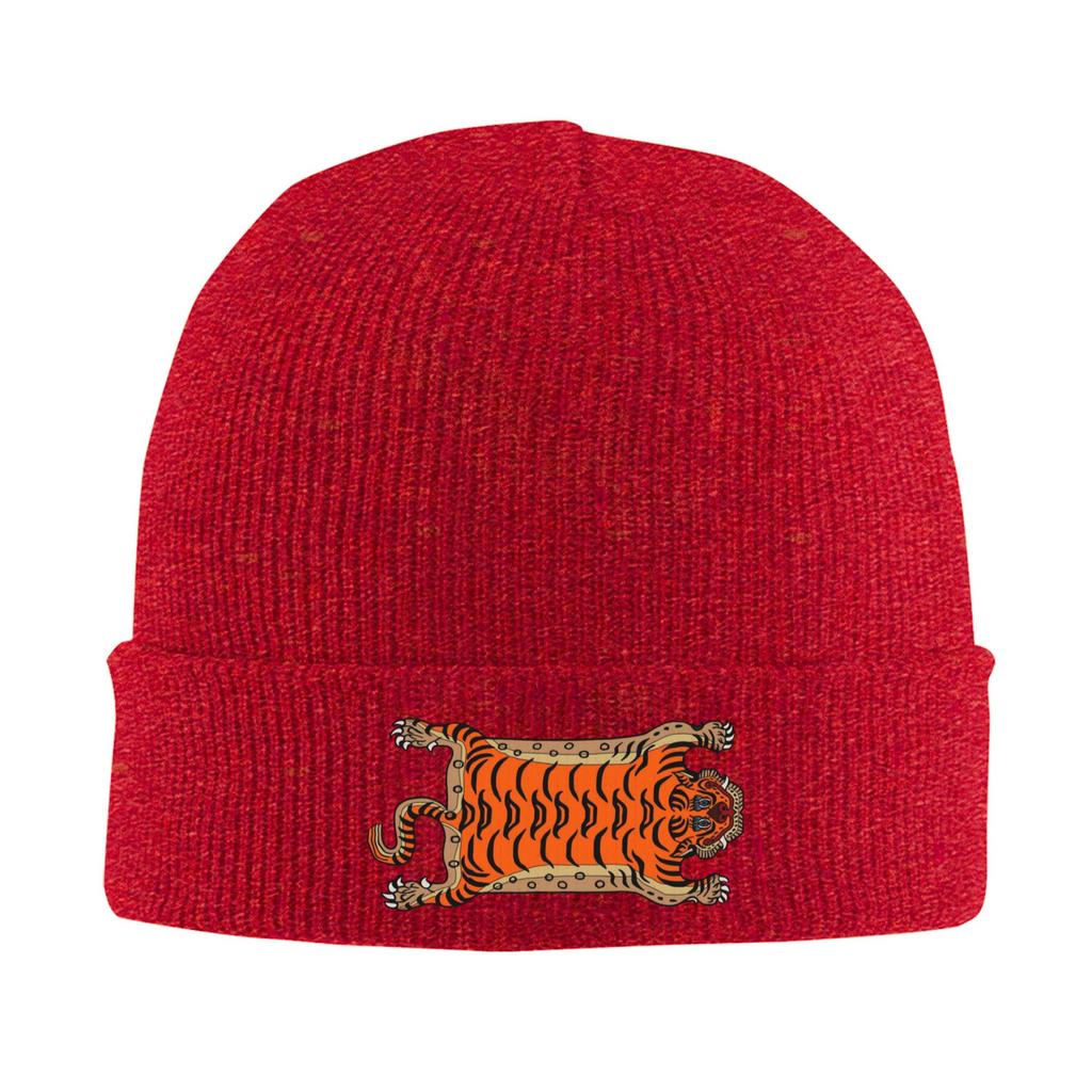 Tibetan Tiger Rug Warm Knitted Cap Winter Knit Bonnet Hat Skullies Beanies Hip Hop Caps for Unisex
