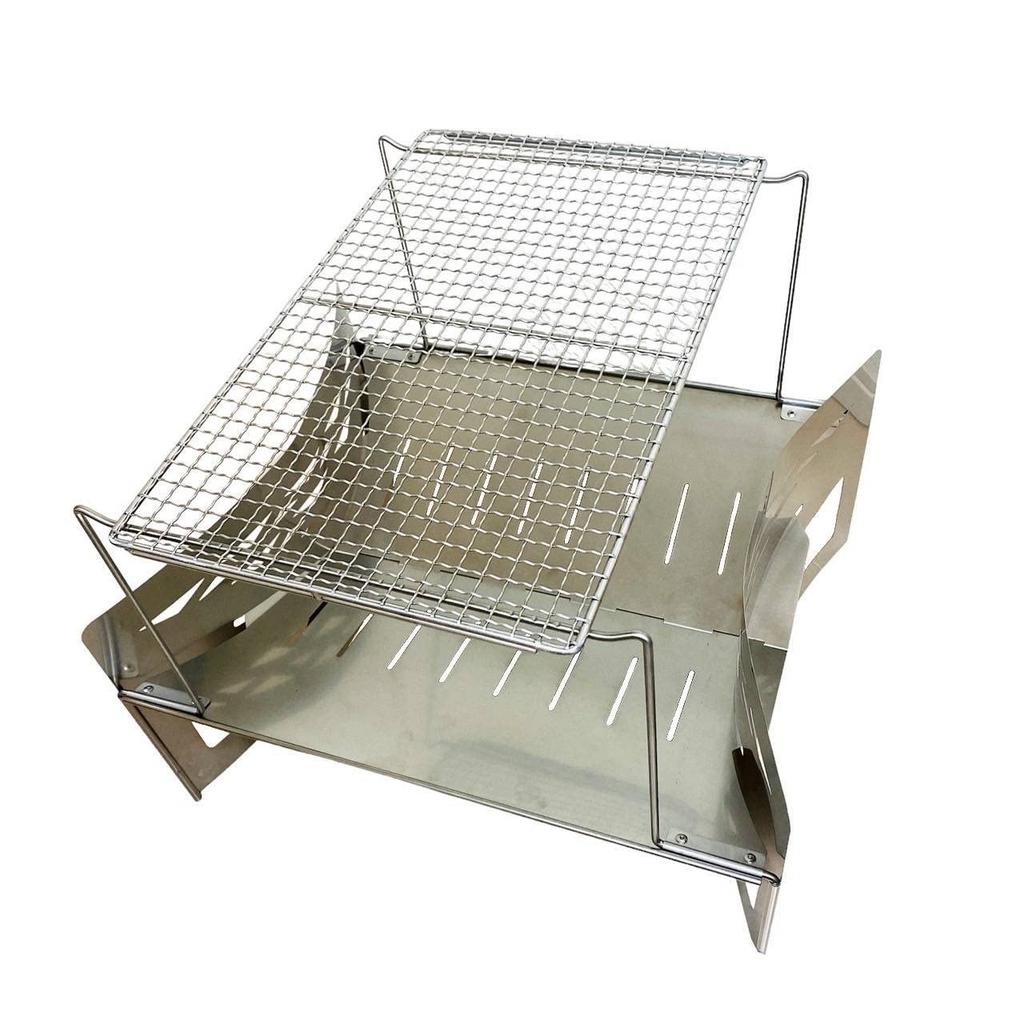 In Made of Stainless Stainless Steel Wire Mesh That Fall Stainless Steel Grill Net That Can Be Used with the Macrite Campfire Stand Macrite Macrite