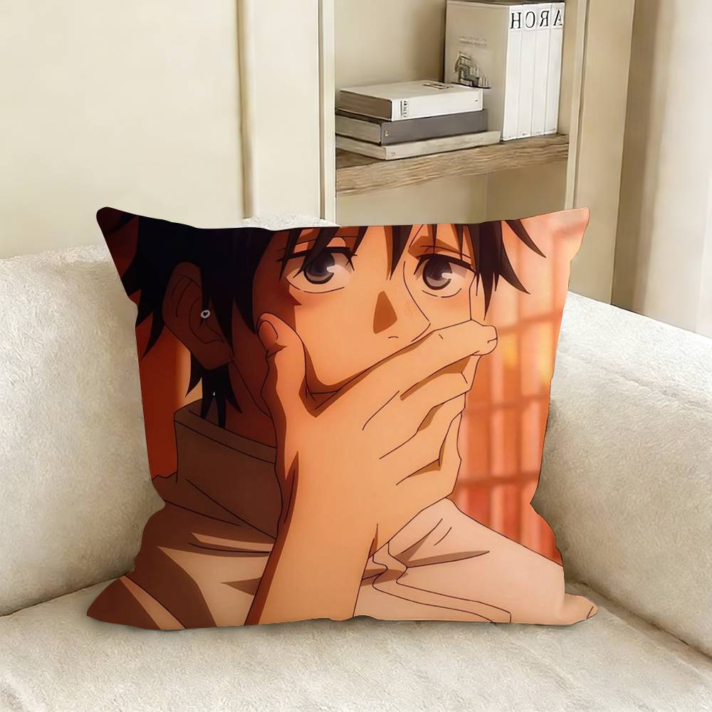 OOkkotsu Yuta JJujutsu KKaisen Pillow Case Living Room Sofa Cushion Cover Suitable For Home Bedroom Room Decoration