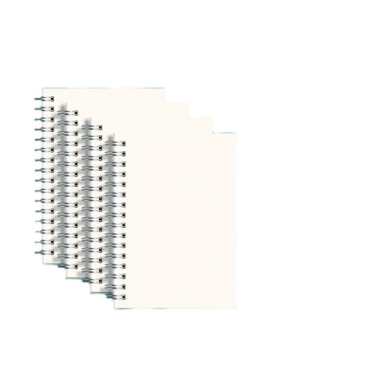 Spiral Notebook Set: Includes A4 Lined, Blank English, A5 Thick, and B5 Notebooks for Office Use.