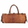 26" Leather Bag Travel Duffel Gym Goat Brown Luggage Vintage New Genuine Men's