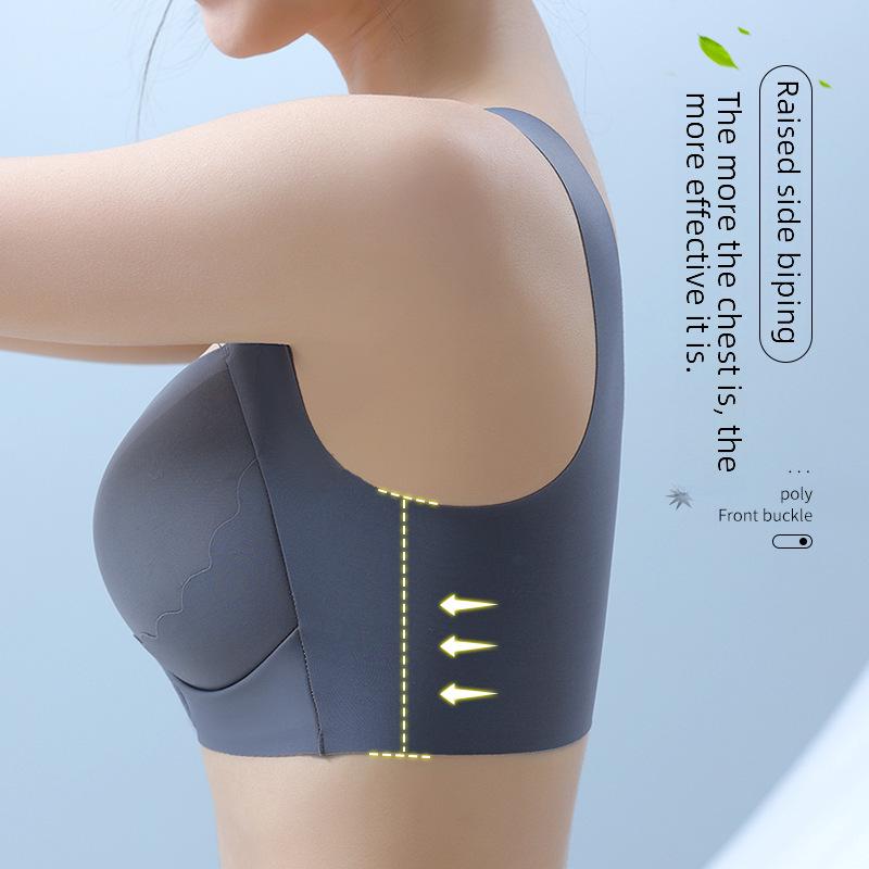 Large Front Button Adjustable Seamless Sports Bra for Women - Comfortable, No Underwire, Thin Design